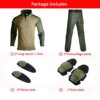 Uniforme militaire de Camouflage tactique, vêtements de l'armée américaine pour hommes, combinaison de chasse Airsoft, chemise de Combat + pantalon Cargo + 4 coussinets