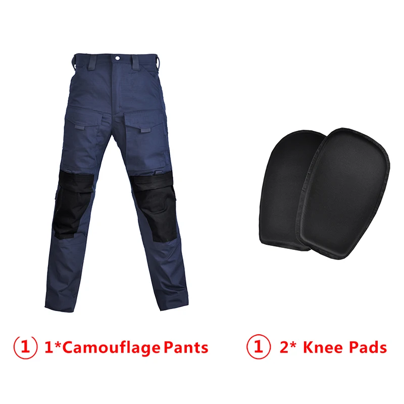 Navy Pants With Pads