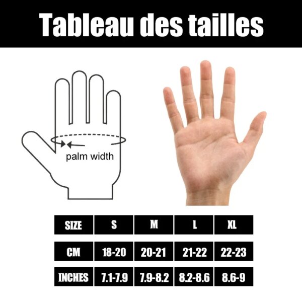 Hommes cyclisme équitation vélo doigt complet Motos gants de course écran antidérapant tactile Sports de plein air gants tactiques militaires protéger l'équipement – Image 4