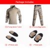 22729-b33391.jpg Uniforme militaire de Camouflage tactique, vĂȘtements de l'armĂ©e amĂ©ricaine pour hommes, combinaison de chasse Airsoft, chemise de Combat + pantalon Cargo + 4 coussinets
