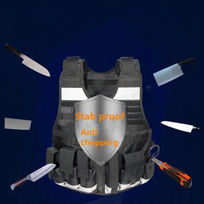 Gilet tactique militaire multifonctionnel résistant aux coups de couteau, gilet d'entraînement spécial hautement réfléchissant, équipement de sport de chasse et de Combat en plein air