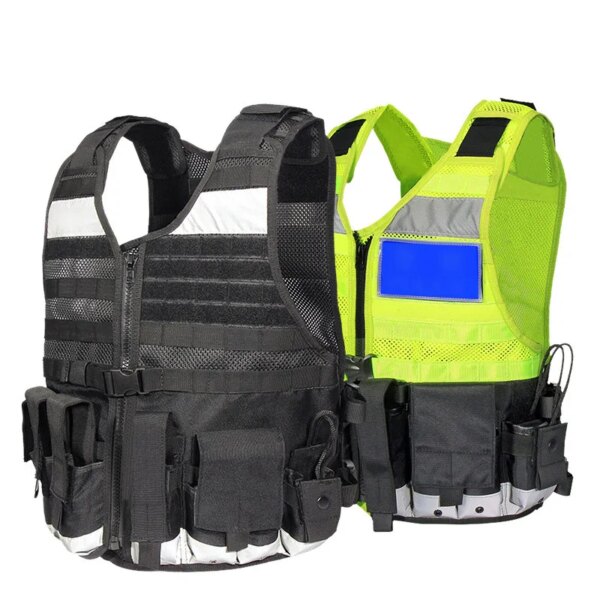 Gilet tactique militaire multifonctionnel résistant aux coups de couteau, gilet d'entraînement spécial hautement réfléchissant, équipement de sport de chasse et de Combat en plein air – Image 3