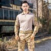 Dulmilitary Airsoft Costumes pour hommes, uniforme d'entraînement militaire imbibé CamSolomon, chemises et pantalons de chasse, ensembles de paintball, C70