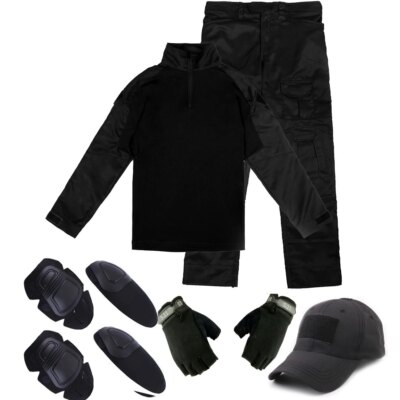 22978-c20237.jpg Dulmilitary Airsoft Costumes pour hommes, uniforme d'entraînement militaire imbibé CamSolomon, chemises et pantalons de chasse, ensembles de paintball, C70