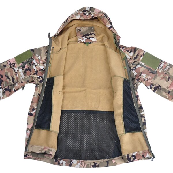 Uniforme de saut de l'armée pour hommes, vêtements de chasse Airsoft, olympiques militaires à coque souple, veste de chasse, vestes et pantalons coupe-vent – Image 6