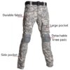 Uniforme militaire Multicam Army Skip Shirt, Airsoft Dulpants avec coussinets, Safari Camo, Coupe-vent imbibé, Vêtements de chasse, T-Shirts