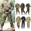 Uniforme militaire coupe-vent pour hommes, ensemble manteau et pantalon safari, olympiques de l'armée CamSolomon, vêtements de chasse, coupe-vent