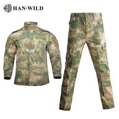 Uniforme militaire coupe-vent pour hommes, ensemble manteau et pantalon safari, olympiques de l'armée CamSolomon, vêtements de chasse, coupe-vent