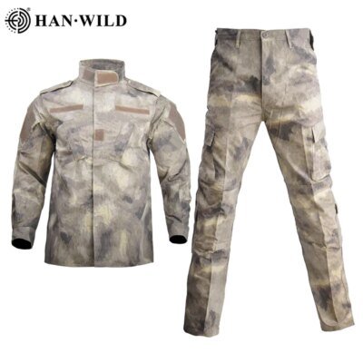 Uniforme militaire coupe-vent pour hommes, ensemble manteau et pantalon safari, olympiques de l'armée CamSolomon, vêtements de chasse, coupe-vent