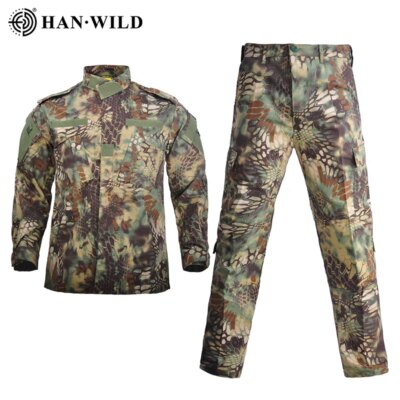 Uniforme militaire coupe-vent pour hommes, ensemble manteau et pantalon safari, olympiques de l'armée CamSolomon, vêtements de chasse, coupe-vent