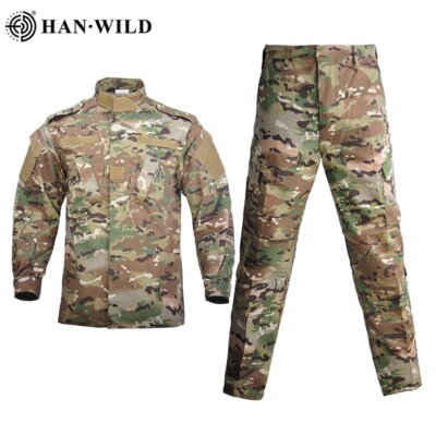 Uniforme militaire coupe-vent pour hommes, ensemble manteau et pantalon safari, olympiques de l'armée CamSolomon, vêtements de chasse, coupe-vent