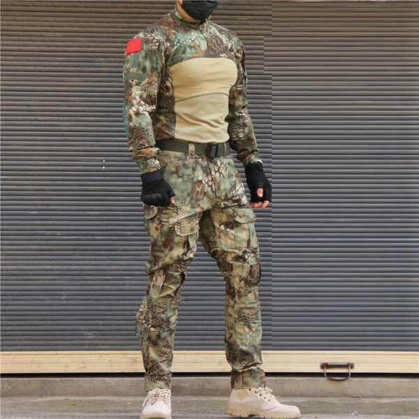 Uniforme militaire de l'armée CamSolomon, chemise de saut US, Cargo CP Airsoft Paintball, coton tactique C72 – Image 2