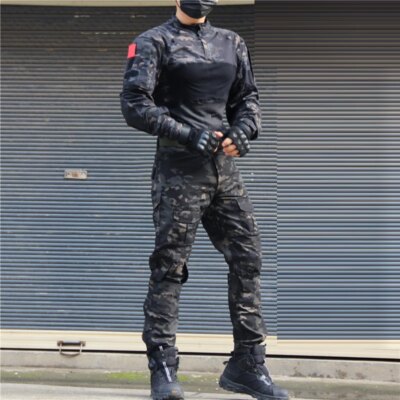 Solomon Softair-Uniforme militaire, chemise de saut de l'armée américaine, Cargo CP, Multicam Airsoft Paintball, coton tactique