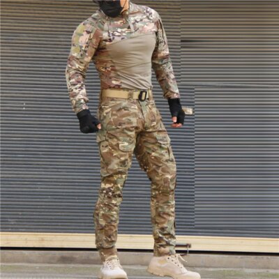 Solomon Softair-Uniforme militaire, chemise de saut de l'armée américaine, Cargo CP, Multicam Airsoft Paintball, coton tactique