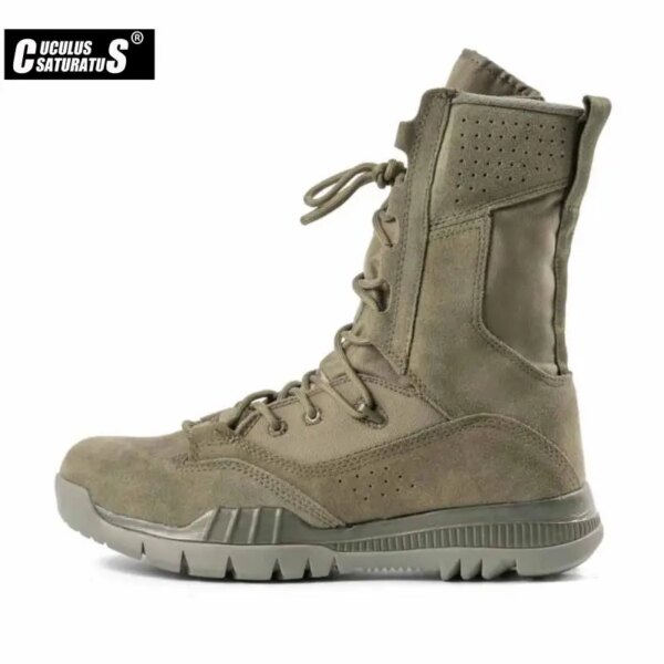 Bottes militaires pour hommes, chaussures de Combat tactique en daim pour l'extérieur – Image 5