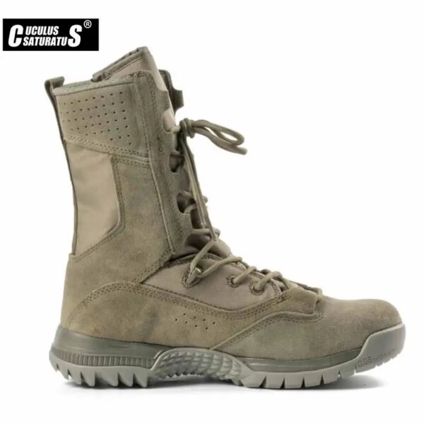 Bottes militaires pour hommes, chaussures de Combat tactique en daim pour l'extérieur – Image 4
