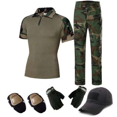 23937-3dbc96.jpg Uniforme militaire de l'armée CamSolomon, chemise de saut US, Cargo CP Airsoft Paintball, coton tactique C72