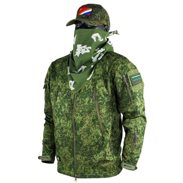 Mege-Uniforme militaire russe CamSolomon Dull, vêtements de travail d'hiver en plein air, veste et pantalon chauds, coupe-vent – Image 2