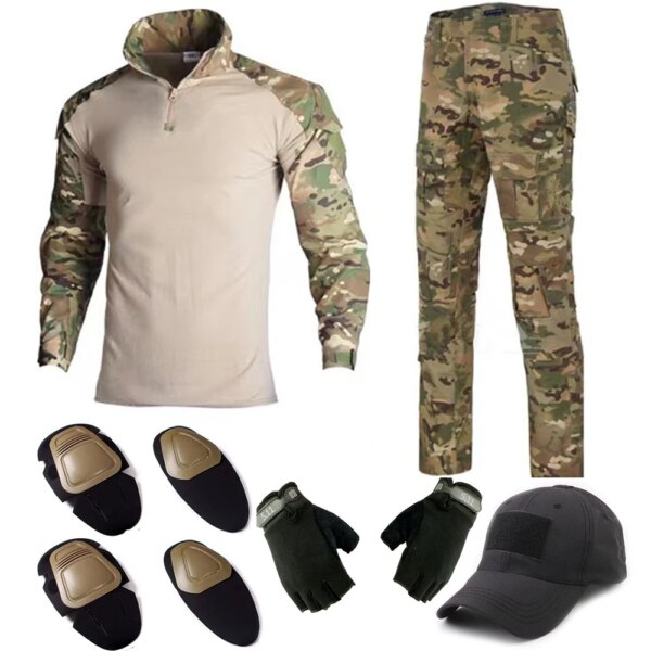Solomon Softair-Uniforme militaire de l'armée américaine, chemise tactique en coton, cargo CP multicam airsoft paintball – Image 3