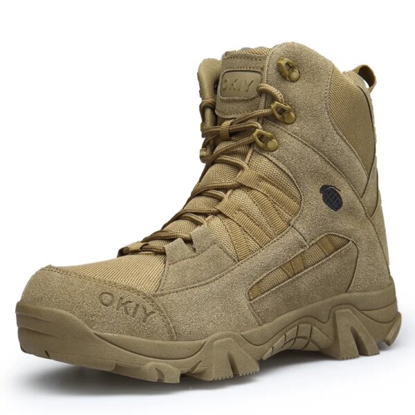 Botte militaire de Combat pour hommes, chaussures de sécurité de travail – Image 4