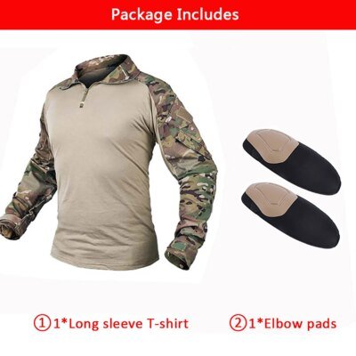Dultee-Chemise et pantalon de camouflage militaire Airsoft, vêtements de chasse, uniforme multi-poches imperméable