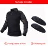 24282-108661.jpg Dultee-Chemise et pantalon de camouflage militaire Airsoft, vĂȘtements de chasse, uniforme multi-poches impermĂ©able