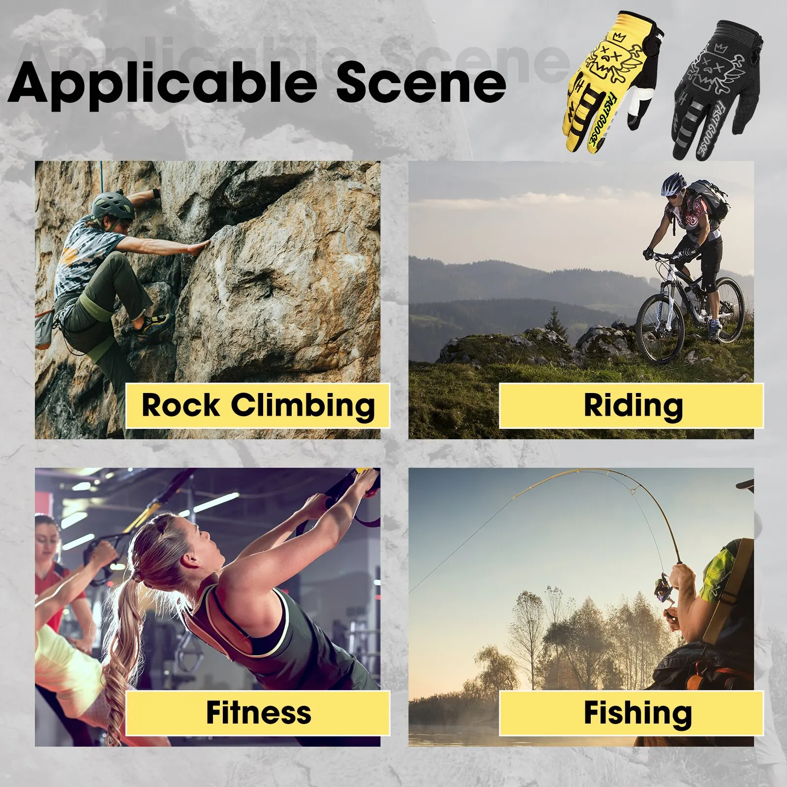 Gants de course à écran tactile, gants de vélo de motocross, gants de vélo de montagne VTT, gants de sécurité de moto, gants de vélo de sport, nouveaux doigts complets – Image 5