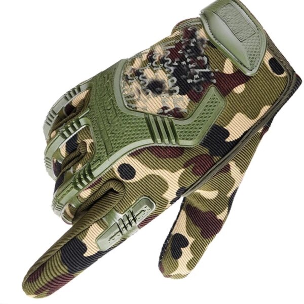 Gants militaires tactiques, demi-doigt Paintball Airsoft Shot Combat antidérapant pour hommes, gants de vélo complets, équipement de protection – Image 2