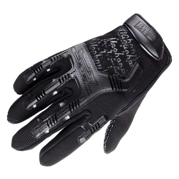 Gants militaires tactiques, demi-doigt Paintball Airsoft Shot Combat antidérapant pour hommes, gants de vélo complets, équipement de protection – Image 5