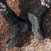 Bottes militaires en cuir pour hommes, chaussures de marque de haute qualité