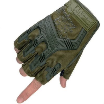 24516-bae7ab.jpg Gants militaires tactiques, demi-doigt Paintball Airsoft Shot Combat antidérapant pour hommes, gants de vélo complets, équipement de protection
