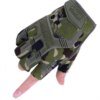 Gants militaires tactiques, demi-doigt Paintball Airsoft Shot Combat antidérapant pour hommes, gants de vélo complets, équipement de protection