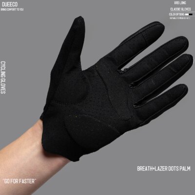 DUEECO gants de cyclisme à doigt complet, gants de vélo, gants de vélo de montagne-XRD rembourré avec des gants de vtt antidérapants absorbant les chocs