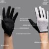 DUEECO gants de cyclisme à doigt complet, gants de vélo, gants de vélo de montagne-XRD rembourré avec des gants de vtt antidérapants absorbant les chocs