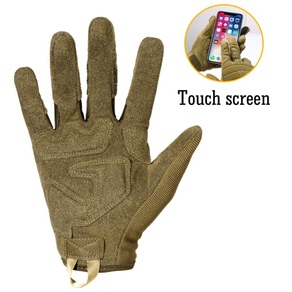 Gants tactiques de plein air, entraînement militaire, Sport de l'armée, vélo escalade, tir, chasse, équitation, cyclisme, mitaines moto vtt antidérapantes travail à doigt complet – Image 2