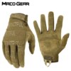 Gants tactiques de plein air, entraînement militaire, Sport de l'armée, vélo escalade, tir, chasse, équitation, cyclisme, mitaines moto vtt antidérapantes travail à doigt complet