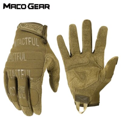 Gants tactiques de plein air, entraînement militaire, Sport de l'armée, vélo escalade, tir, chasse, équitation, cyclisme, mitaines moto vtt antidérapantes travail à doigt complet