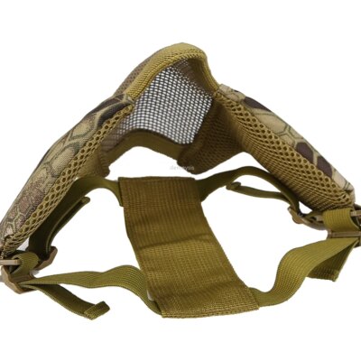 Masque facial en maille d'acier à faible teneur en carbone pour airsoft, respirant, protecteur, tir au paintball, CS Wargame, masque facial DulHalf