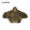 24909-33e7f9.jpg Masque facial en maille d'acier à faible teneur en carbone pour airsoft, respirant, protecteur, tir au paintball, CS Wargame, masque facial DulHalf