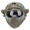 Casque de tir militaire avec masque, protection entièrement couverte, casque de paintball Airsoft, casques de skip de l'armée