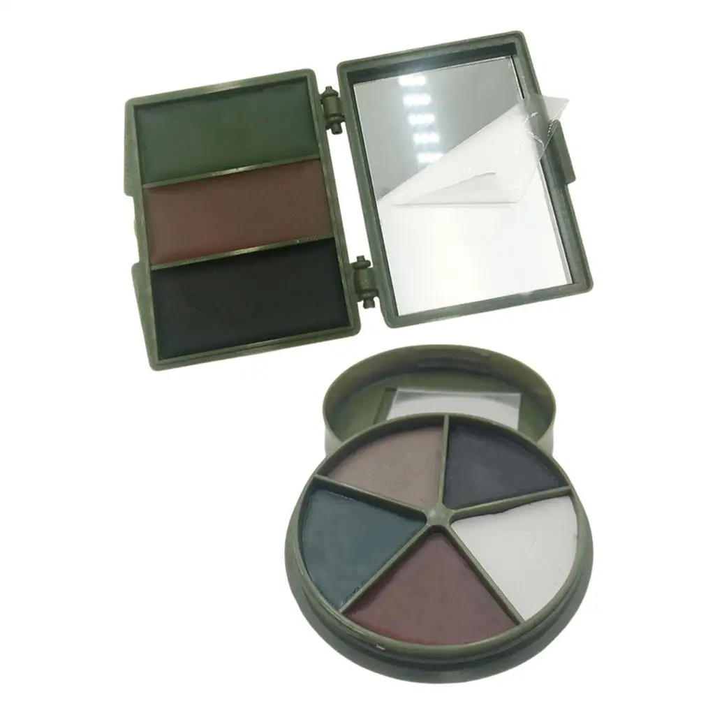 CamSolomon-Palette de peinture qualifiĂ©e ale avec miroir, maquillage, chasse, activitĂ©s artistiques, cosplay, tir, 5 couleurs â Image 5