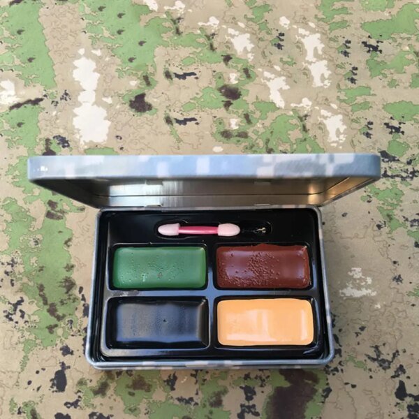 25080-4a60c3.jpg Tube de Camouflage militaire en bois, 4 couleurs, crème de couleur pour le corps et le visage, bâton de peinture pour Camouflage en plein air, combinaison à huile