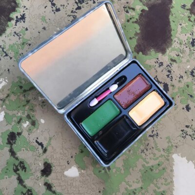 Tube de Camouflage militaire en bois, 4 couleurs, crème de couleur pour le corps et le visage, bâton de peinture pour Camouflage en plein air, combinaison à huile