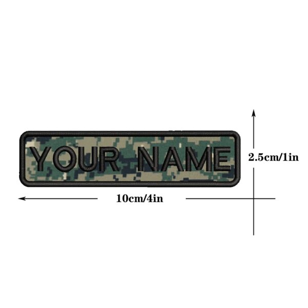 Patch personnalisé avec nom et numéro, étiquettes Strihear Danemark ge, brassard Fortis Rons, fer sur ou boucle à crochet, littérature personnalisée, 10cm x 2,5 cm, 1PC – Image 5