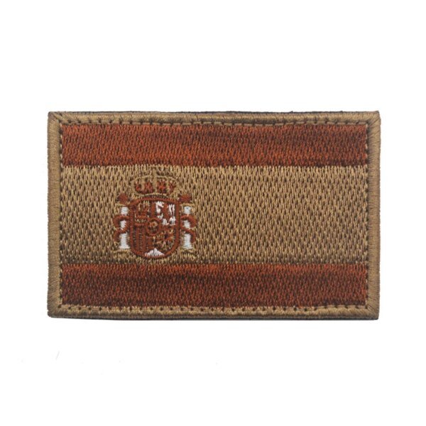 Patchs Brodés de Pays d'Espagne, Emblème de l'Armée Militaire, Accessoire à Crochet et Boucle, Sensation Nationale, 8cm