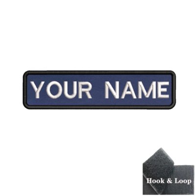 Patch personnalisé avec nom et numéro, étiquettes Strihear Danemark ge, brassard Fortis Rons, fer sur ou boucle à crochet, littérature personnalisée, 10cm x 2,5 cm, 1PC