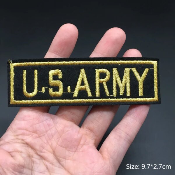 Badge de l'armée américaine en fer sur les patchs pour vêtements, autocollants militaires sur vêtements, Appliques de broderie, rayures d'aile pour sac à dos – Image 2