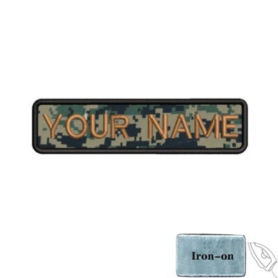 25161-0741c2.jpg Patch personnalisé avec nom et numéro, étiquettes Strihear Danemark ge, brassard Fortis Rons, fer sur ou boucle à crochet, littérature personnalisée, 10cm x 2,5 cm, 1PC