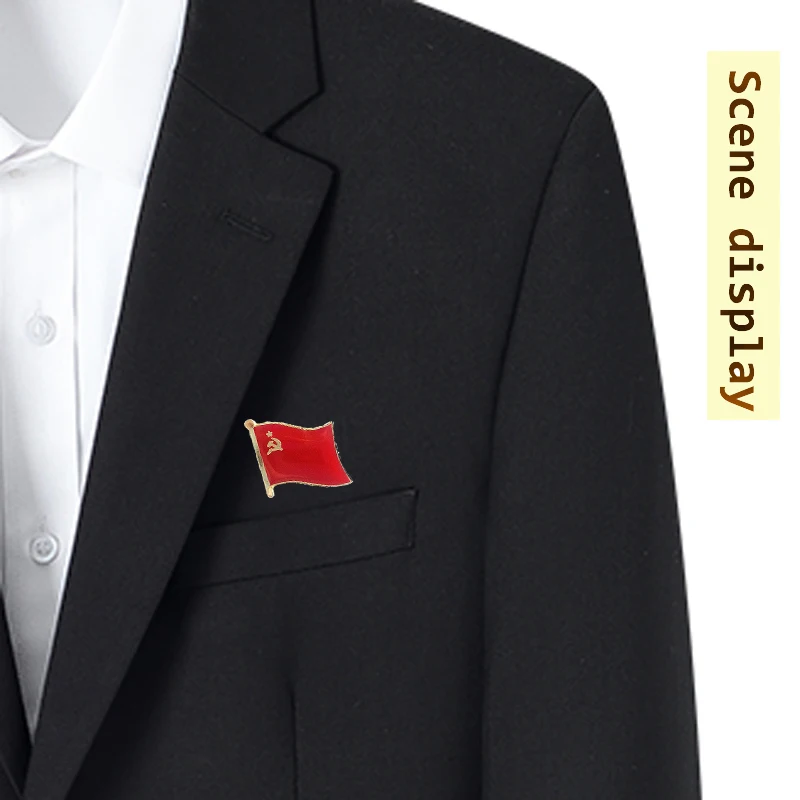 Épinglette URSS en métal émaillé, sensation nationale russe, insigne d'élection en cristal, collection de broches, cadeaux souvenirs, accessoires d'épinglettes – Image 6