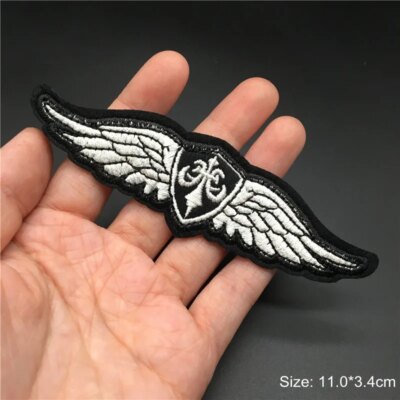 Badge de l'armée américaine en fer sur les patchs pour vêtements, autocollants militaires sur vêtements, Appliques de broderie, rayures d'aile pour sac à dos